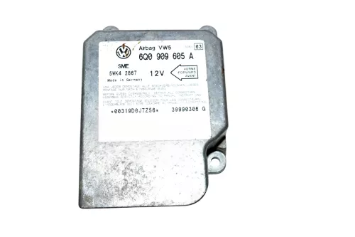 VW Polo 6N2 Bora Steuergerät Airbag Airbagsteuergerät 6Q0909605A Index 03 Golf (103122)