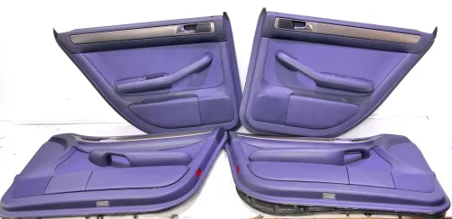 Audi A6 4B Bj.1998 Türverkleidung Verkleidung Tür vorne+hinten blau royalblau (103448)