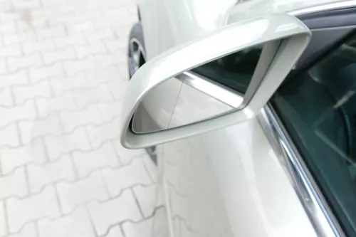 Audi A4 B6 8E Spiegel Außenspiegel links elektrisch verstellbar gelb beige LY1X (105201)