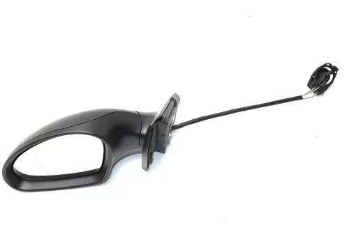 Seat Ibiza 6L mechanischer manuell Spiegel Außenspiegel links schwarz matt