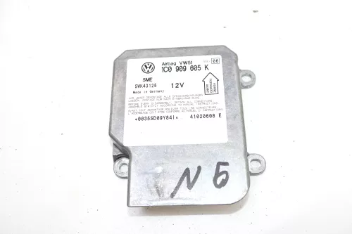VW Polo 9N 9N3 Steuergerät Airbag Airbagsteuergerät 1C0909605K Index 06 Fabia