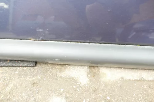 Audi A6 4B C5 Tür Türblatt hinten links grau blau LY5X Facelift abEnde2002 (105997)