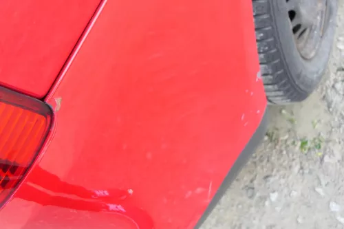VW Touran 1T Stoßstange hinten Heckstoßstange Stoßfänger rot LY3D (107644)