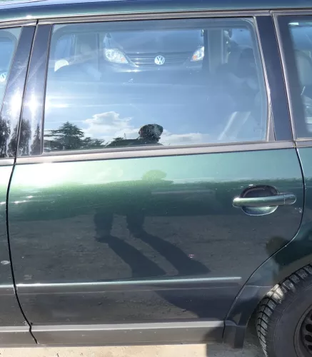 VW Passat 3B 3BG Kombi Variant Tür hinten links grün LC6N - 107796