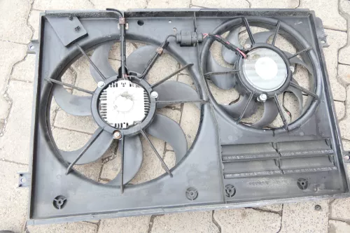VW Golf 5 Lüfterzarge Lüfter Kühlerlüfter Klimaanlage 1K0959455DT Eos Touran (108054)