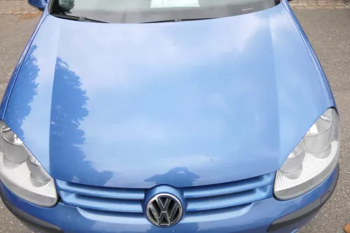 VW Golf 5 V 1K Motorhaube Haube Klappe vorne blau LC5G - Rost ROST Rost