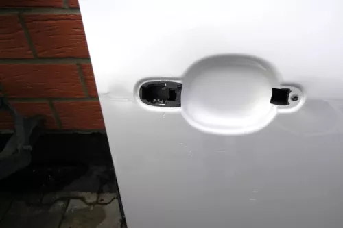 Audi A2 8Z Tür vorne rechts silber LY7W - mit Rahmen (108525)