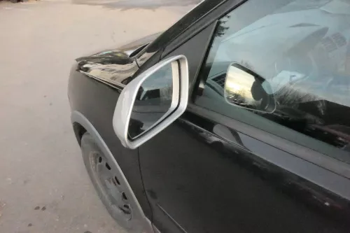 VW Polo 9N 9N3 Cross elektrischer Spiegel Außenspiegel vorne links silber (109211)