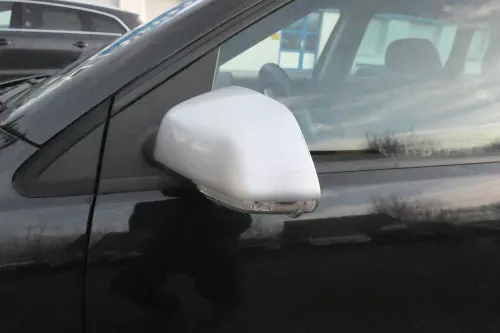 VW Polo 9N 9N3 Cross elektrischer Spiegel Außenspiegel vorne links silber (109211)