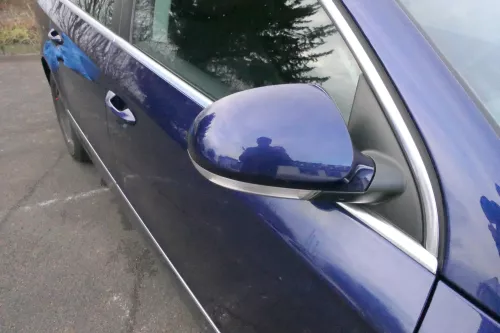 VW Passat 3C elektrischer Spiegel Außenspiegel rechts m.Glas Blinke blau LD5Q