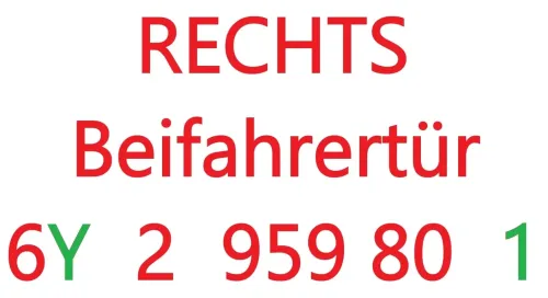 VW Polo 9N3 T5 ektrischer Fensterheber Motor vorne rechts 6Y2959801 VW6 4-Türer (109541)