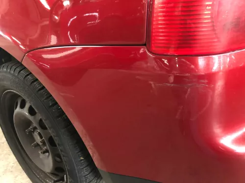 VW Touran 1T Stoßstange hinten Heckstoßstange Stoßfänger rot braun LA3W bis2010 (109580)
