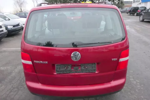 VW Touran 1T Stoßstange hinten Heckstoßstange Stoßfänger rot braun LA3W bis2010