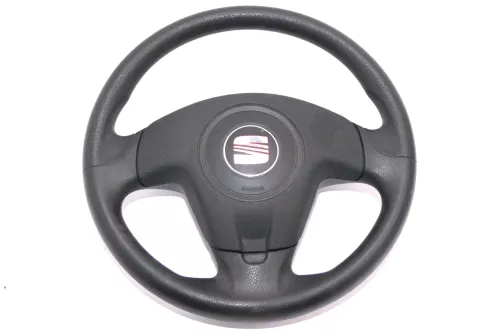 Seat Ibiza 6L Lenkrad 3-Speichen 6L0419091R Airbaglenkrad Airbag