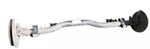 VW Caddy 2K Achse hinten Hinterachse Achsträger Scheibenbremse (109953)