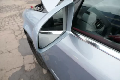 Audi A4 B6 8E Spiegel Außenspiegel links elektrisch verstellbar grau blau LY7R (110517)