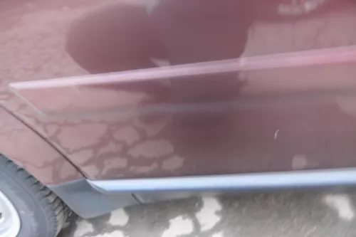 Audi A2 8Z Tür vorne rechts rot braun LZ3R -mit Rahmen, Scheibe und Fensterheber (110649)