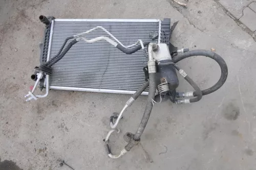 VW Passat 3B Klimakühler +Wasserkühle Klima Kondensator mit Leitung 1,8 T 1,9TDI