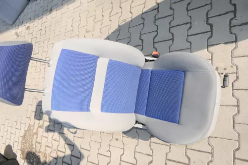 Seat Arosa VW Lupo Sitz vorne rechts Beifahrersitz höhenverstellbar blau (111510)