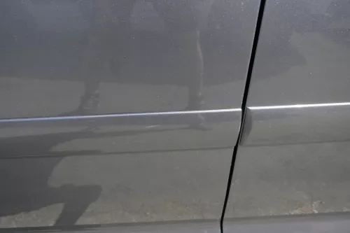VW Touran 1T 1T3 Tür vorne links Fahrertür grau LD7X  - OHNE Anbauteile (111736)