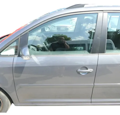 VW Touran 1T 1T3 Tür vorne links Fahrertür grau LD7X  - OHNE Anbauteile
