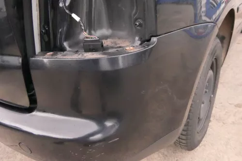 VW Touran 1T Stoßstange hinten Heckstoßstange Stoßfänger schwarz LC9X (112127)