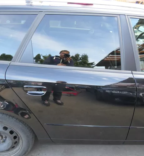 Audi A4 B7 8E Tür hinten rechts schwarz LZ9Y Kombi mit Scheibe und Rahmen