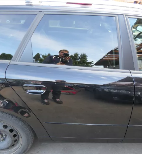 Audi A4 B7 8E Tür hinten rechts schwarz LZ9Y Kombi mit Scheibe und Rahmen (112998)