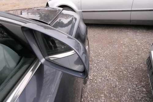 Audi A6 4F C6 Spiegel Außenspiegel rechts vorne elektrisch grau blau LZ7R