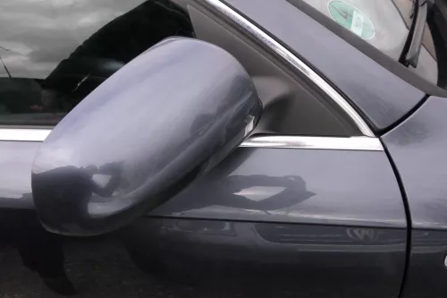 Audi A6 4F C6 Spiegel Außenspiegel rechts vorne elektrisch grau blau LZ7R (114371)