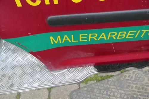 VW Caddy 3 2k Beifahrertür Tür hinten rechts rot Scheibe Schiebetür (115572)