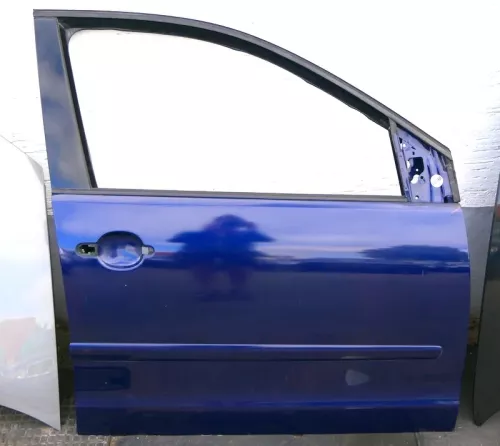 VW Polo 9N 9N3 Tür vorne rechts Beifahrertür 4/5-Türer blau LB5N