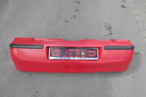 VW Polo 6N2 Stoßstange hinten Heckstoßstange Stoßfänger rot LP3G (116021)
