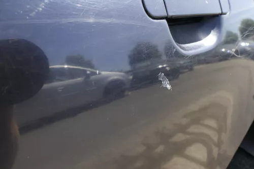 Audi A4 B5 Tür Türblatt hinten links blau LZ5L Kombi Li(Leiste+Griff vergleichen (116045)