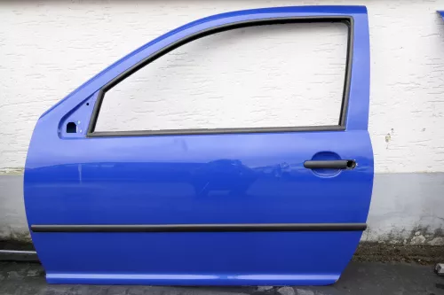 VW Golf 4 Tür vorne links Fahrertür 2/3-Türer blau LW5Z (116162)