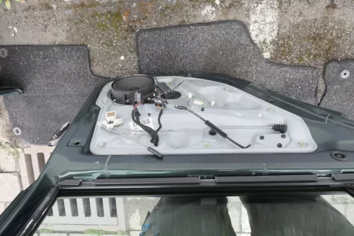 VW Golf 4 Limousine Tür Scheibe hinten links grün LC6M (KEINkombi) (116226)