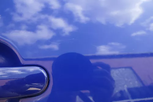 Seat Ibiza 6L Tür Beifahrertür 3-Türer vorne rechts blau LS5G (116268)