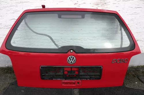 VW Polo 6N Heckklappe Klappe hinten Kofferraumklappe mit Scheibe rot LP3G (116307)
