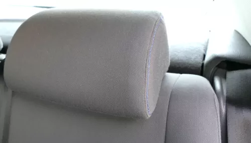 VW Golf 5M Plus Kopfstützen Kopfstütze hinten rechts links anthrazit blaue Nähte (117255)