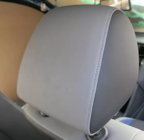 VW Polo 6R Kopfstütze vorne rechts links grau schwarz Kunstleder Leder GT GTI (117367)