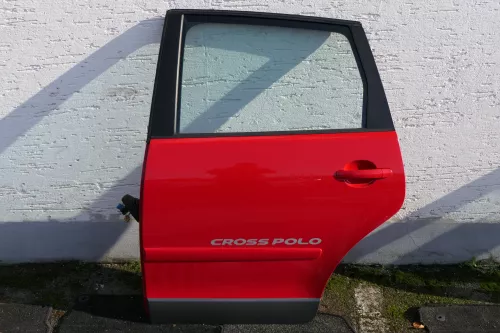 VW Polo 9N 9N3 Cross Tür hinten links rot LP3G 4/5-Türer mit Scheibe (118192)