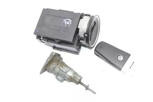 VW Passat 3C Zündschloß Schloß Zündung 1x Schlüssel 3C0905843 Q R Türschloß ##