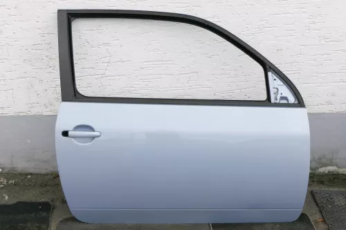 VW Lupo 6E 3L FSI Tür vorne rechts Beifahrertür grau blau LR7U (mechanis Fenster