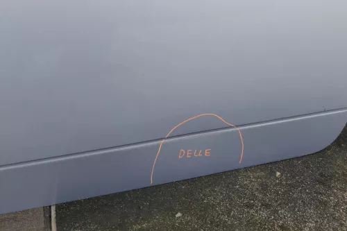 VW Lupo 6E 3L FSI Tür vorne rechts Beifahrertür grau blau LR7U (mechanis Fenster (118744)