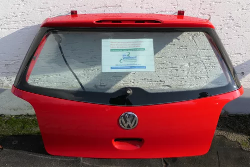 VW Polo 9N Heckklappe Kofferraumklappe Klappe hinten rot LP3G  (118777)