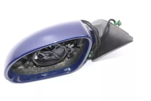 VW Passat 3C elektrischer Spiegel Außenspiegel links m. Glas Blinke blau LA5E