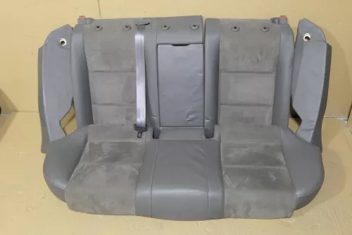 Audi A4 B6 B7 8E Avant Sitz Rückbank Rücksitzbank hinten Leder grau Armlehne (119391)