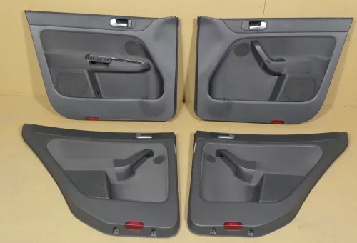 VW Golf Plus 5M 4x Türverkleidung Verkleidung Tür vorne + hinten links schwarz 