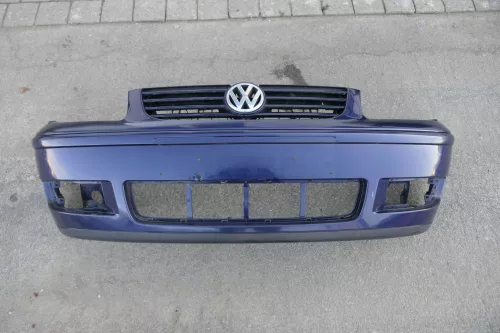 VW Polo 6N2 Stoßstange vorne Frontstoßstange Stoßfänger blau LB5N mit Grill (120366)