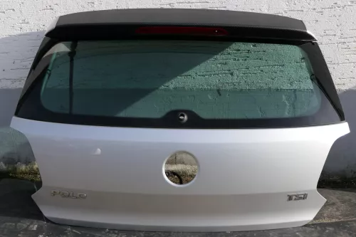 VW Polo 6R 6C Heckklappe Kofferraumklappe Klappe Scheibe grau silber LA7W (120577)